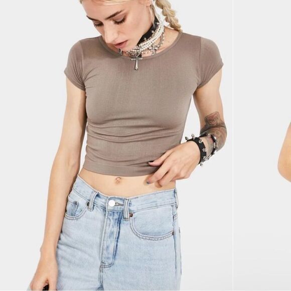 Free people Cap Sleeve tshirt Seamless Cami Tee women’s size medium - Picture 1 of 4